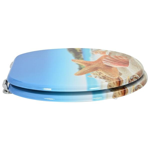 vidaXL Tualettsari Hele sinine 44 x 38 cm MDF plaat