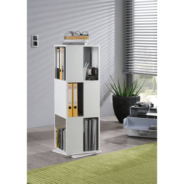 FMD p&ouml;&ouml;ratav dokumendikapp, avatud 34 x 34 x 108 m, valge