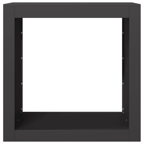 vidaXL k&uuml;ttepuude rest, must, 60 x 40 x 60 cm, teras