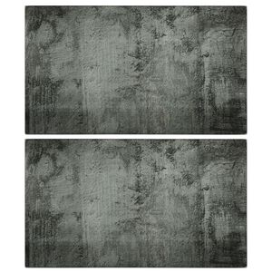 vidaXL l&otilde;ikelaud 2 tk, betoonmuster, karastatud klaas