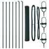 vidaXL Keenutatud aiaposti fikseerija 10 x 1,2 m PVC-kaetud teras V&otilde;rk