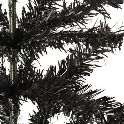 vidaXL kitsas jõulukuusk, must, 150 cm