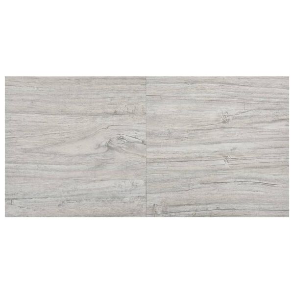 vidaXL iseliimuvad põrandaplaadid 55 tk, PVC, 5,11 m², helehall