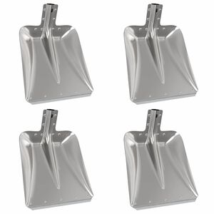 vidaXL Labida pea 4 tk H&otilde;bedane 45 x 38 cm Alumiinium