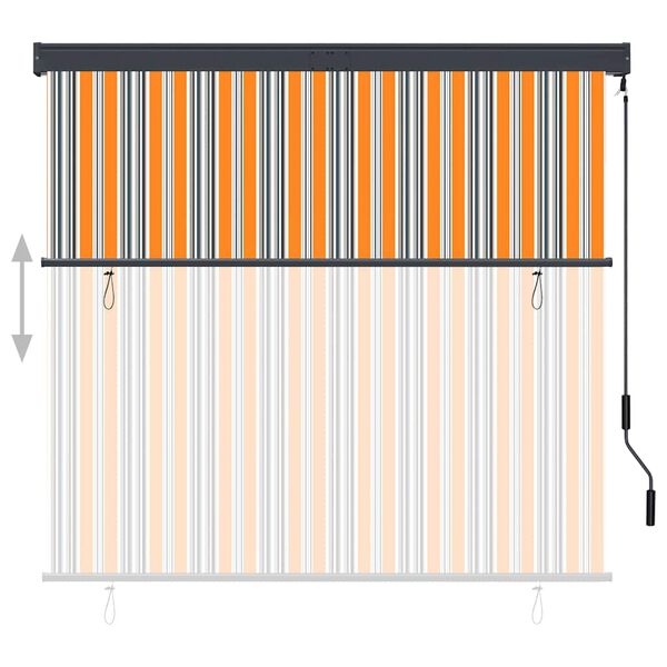 vidaXL v&auml;liruloo 160 x 250 cm, kollane ja sinine