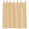 vidaXL Aasadega Voile kardinad 2 tk Liiv 140x140 cm