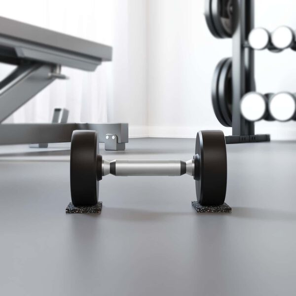 vidaXL Kummikool Must Kumm