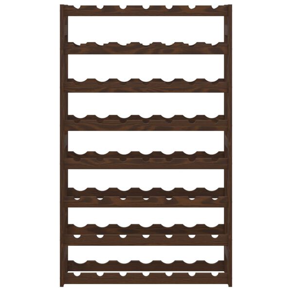 vidaXL veiniriiul 56 pudelile, pruun, männipuit