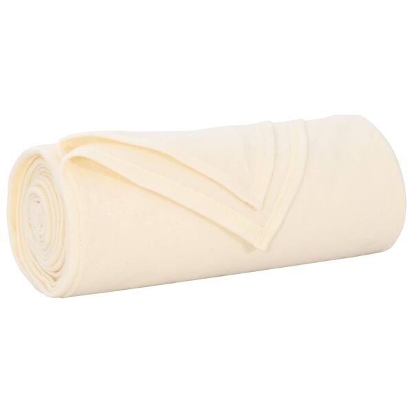 vidaXL Pleedi pleed cream 350 x 270 cm Fliis