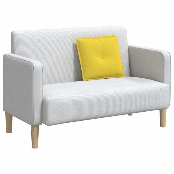 vidaXL Seljatugi padi Helekollane 50 x 19 x 45 cm kangas