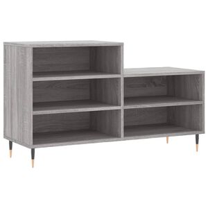 vidaXL kingakapp, hall Sonoma tamm, 102x36x60 cm, tehispuit
