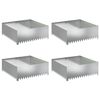 vidaXL Murupiire 4 tk 100 x 100 x 35 cm Teras H&otilde;bedane
