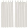 vidaXL Voile Kardin kardinatega 2 pcs cream 245 x 140 cm Pol&uuml;ester