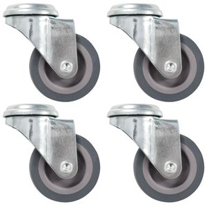 vidaXL poldiaukudega p&ouml;&ouml;rlevad rattad, 4 tk, 50 mm