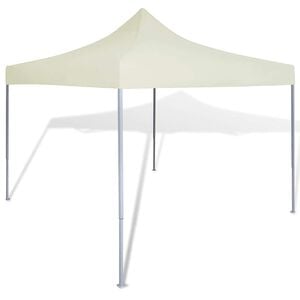 vidaXL kreemjas kokkupandav telk, 3 x 3 cm