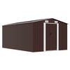 vidaXL aiakuur 257 x 392 x 181 cm metallist, pruun