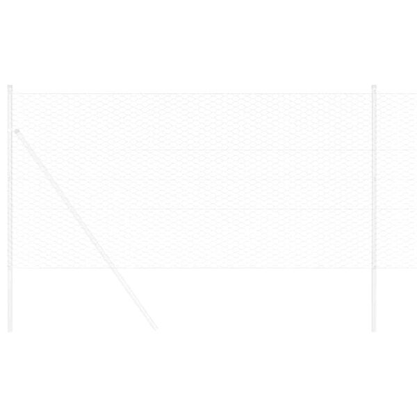 vidaXL Heksagonaalne tara Hõbedane 0,5 x 50 m Tsingitud teras