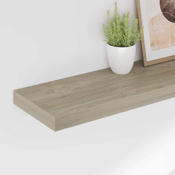 vidaXL seinariiulid, 4 tk, tammev&auml;rvi, 90 x 23,5 x 3,8 cm MDF