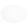 Luksuslik keraamiline valamu, ovaalne, valge, 40 x 33 cm