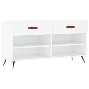 vidaXL jalatsipink, valge, 102 x 35 x 55 cm, tehispuit