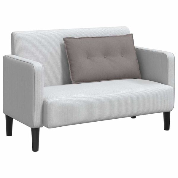 vidaXL Seljatugi padi Pruunikashall 80 x 19 x 50 cm kangas