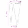 vidaXL Taimekast 2 pcs Must 30 x 30 x 75 cm Teras
