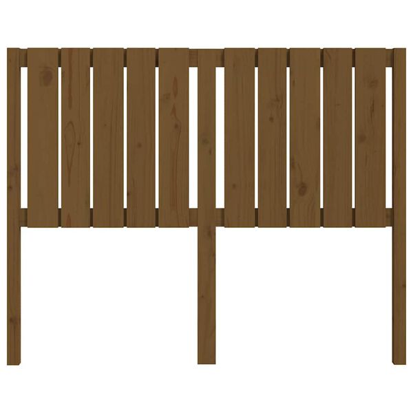 vidaXL voodipeats, meepruun, 125,5 x 4 x 100 cm, m&auml;nnipuit