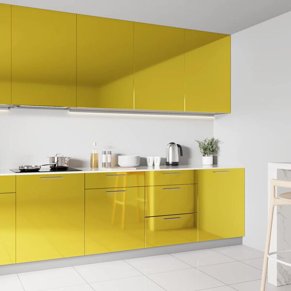 vidaXL iseliimuv m&ouml;&ouml;blikile, k&otilde;rgl&auml;ikega kuldne, 500 x 90 cm, PVC