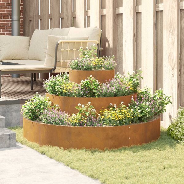 vidaXL Aia istutuspot Pruun 120 x 120 x 20 cm Ilmastiku teras