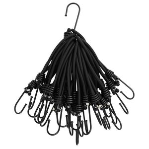 vidaXL bungee n&ouml;&ouml;rid konksuga 25 tk, 17 cm