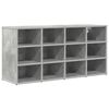vidaXL Kinga kapp riiuliga Betoonihall 103 x 30 x 51 cm Tehispuit