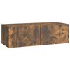 vidaXL Rippuv TV kapp 98 x 41 x 30 cm Suitsutatud tamm Tehispuit