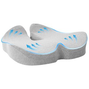 vidaXL Padi padjaga Helehall 50 x 43 x 10 cm Puuvill