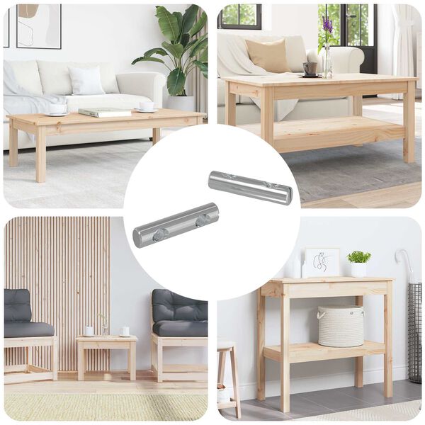 vidaXL P&auml;hkel 2 pcs Tsinkkattega 60 x 12 mm Raud