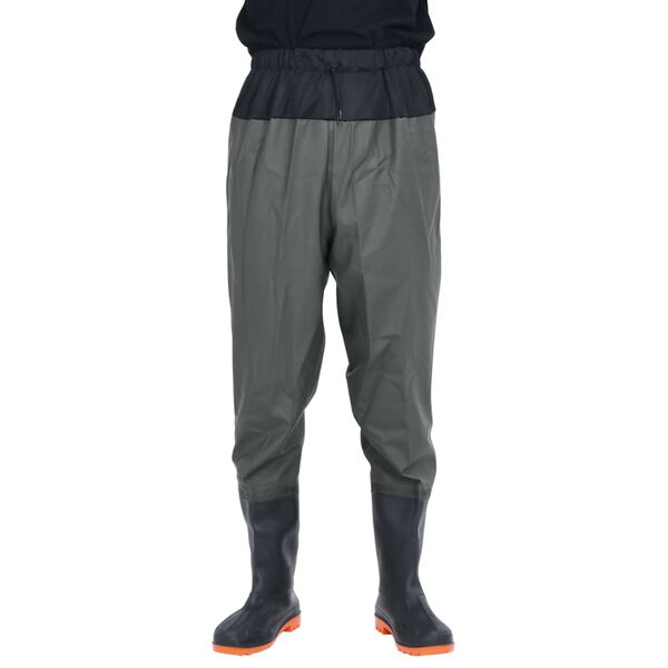 vidaXL waist waders koos saabastega, tumeroheline, suurus 40