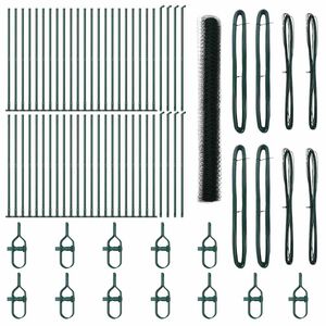 vidaXL Keevitatud Traat Aed Betoonalusega 100 x 1,5 m (L x K)