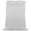 vidaXL Kootud kotid 10 pcs Valge 50 x 80 cm PP