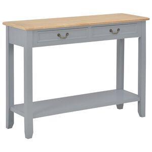 vidaXL konsoollaud, hall, 110 x 35 x 80 cm, puit
