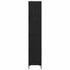 vidaXL K&otilde;rgushein Must tamm 34,5 x 34 x 180 cm Tehispuit