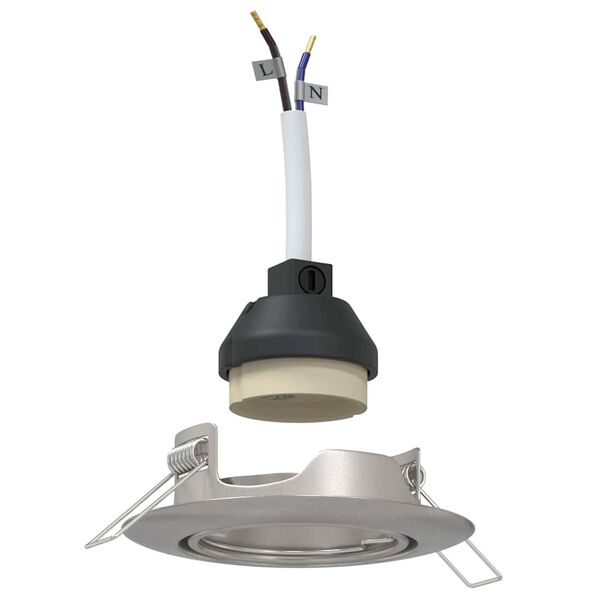 vidaXL Spotivalgus 6 pcs Hõbedane 9 x 9 x 2.5 cm Metall