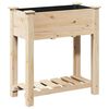 vidaXL Aia istutuspot riiuliga Beež 71 x 37 x 76,5 cm Tugev kuusepuit