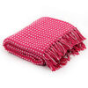 vidaXL puuvillane pleed, ruuduline, 125 x 150 cm, roosa
