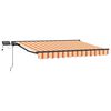 vidaXL Manuaalne varikatus LED-idega 3 x 2,5 m Pol&uuml;ester PU-kattega