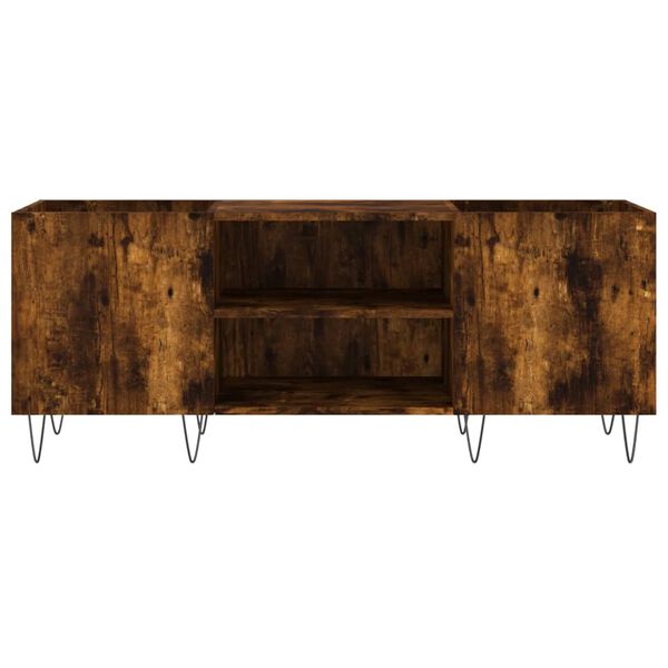 vidaXL plaadikapp, suitsutatud tamm, 121 x 38 x 48 cm, tehispuit