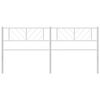 vidaXL metallist voodipeats, valge, 200 cm