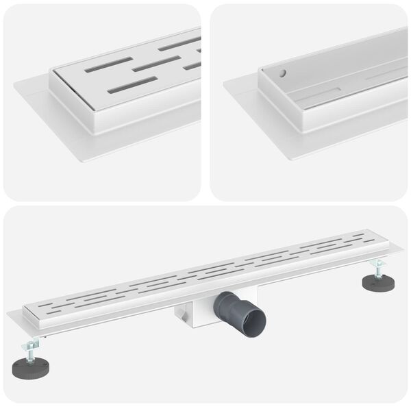 vidaXL Du&scaron;i &auml;ravool joondumisega H&otilde;bedane 70 cm Roostevaba teras 304