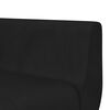 vidaXL L-kujuline diivanvoodi, must, 275 x 140 x 70 cm, samet