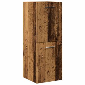 vidaXL Vannitoa Rippkapp Vana puit 30x30x80 cm Engineered Wood
