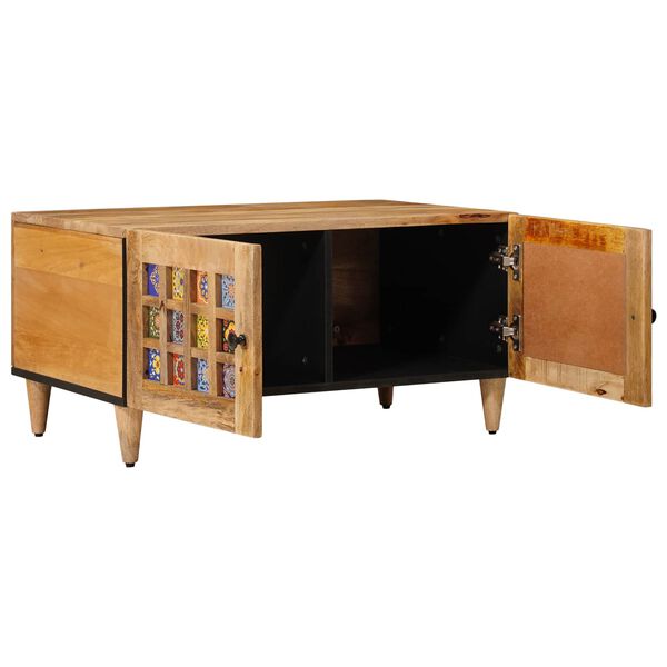 vidaXL Kohvilaud Neutraalne 80 x 50 x 40 cm Tugev mango puu