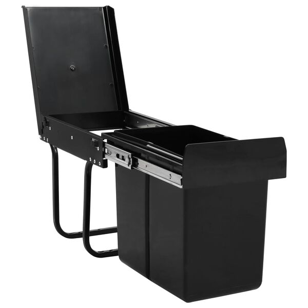 vidaXL väljatõmmatav prügikast, pehmelt suletav, 20 l